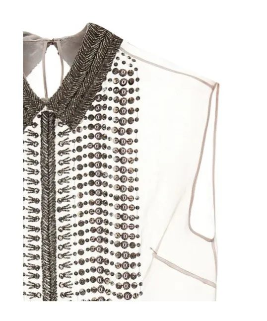 Beaded Chiffon Top