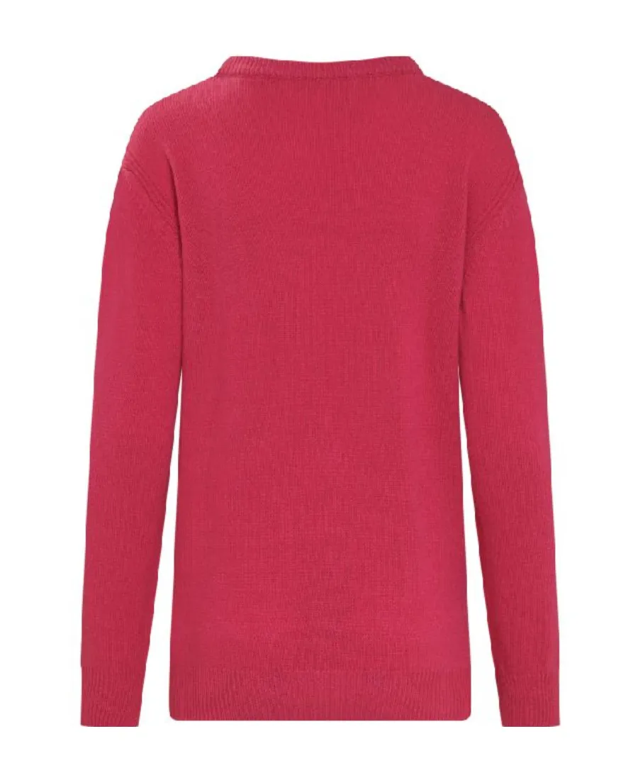 Graphic Intarsia Crewneck Sweater