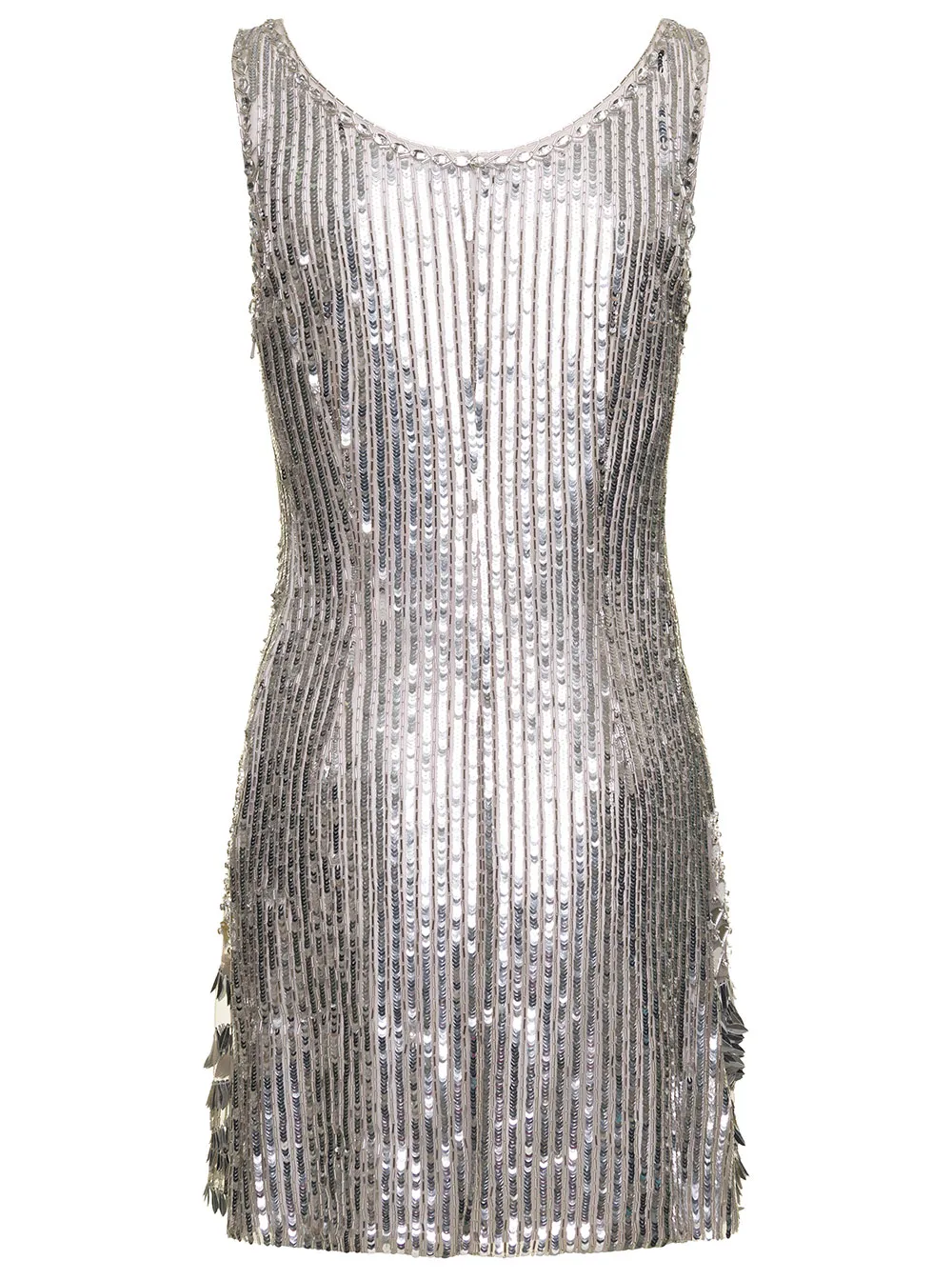 Sequinned Sleeveless Mini Dress