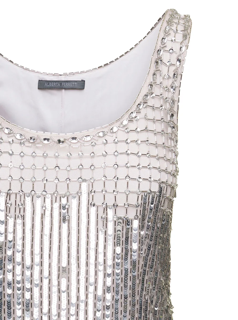 Sequinned Sleeveless Mini Dress