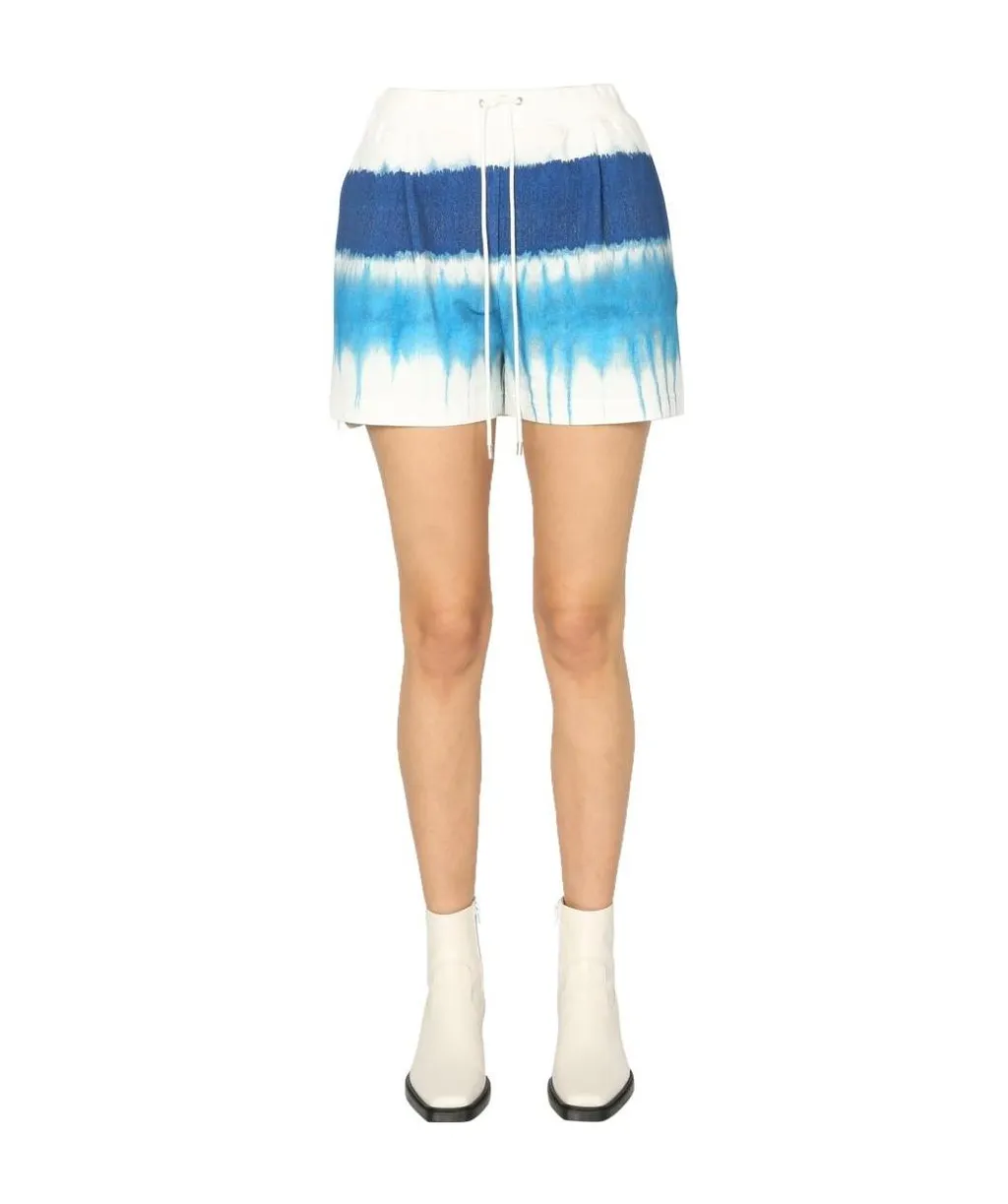 Tie Dye Print Jersey Shorts