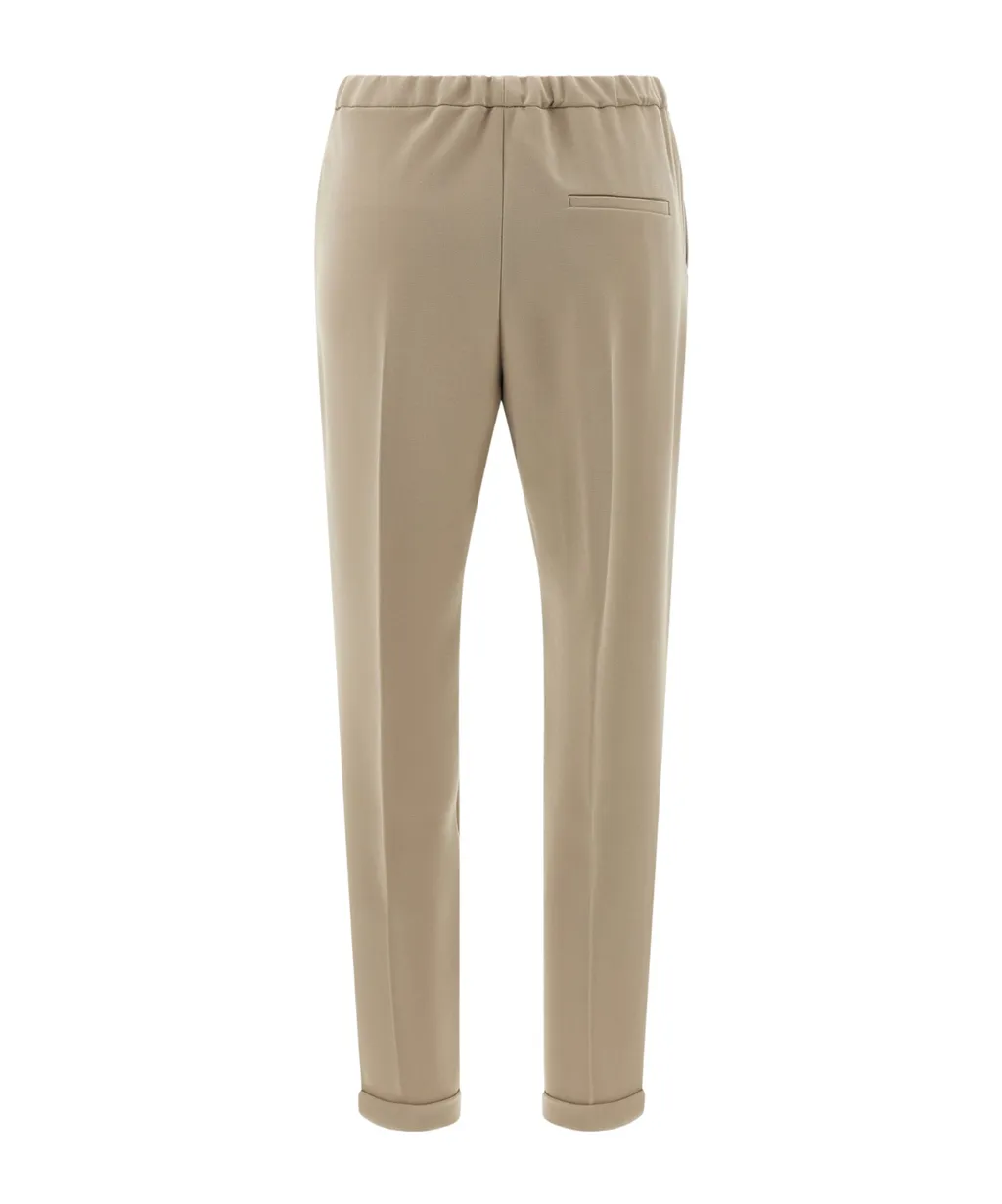 Elasticated Pleat Trousers