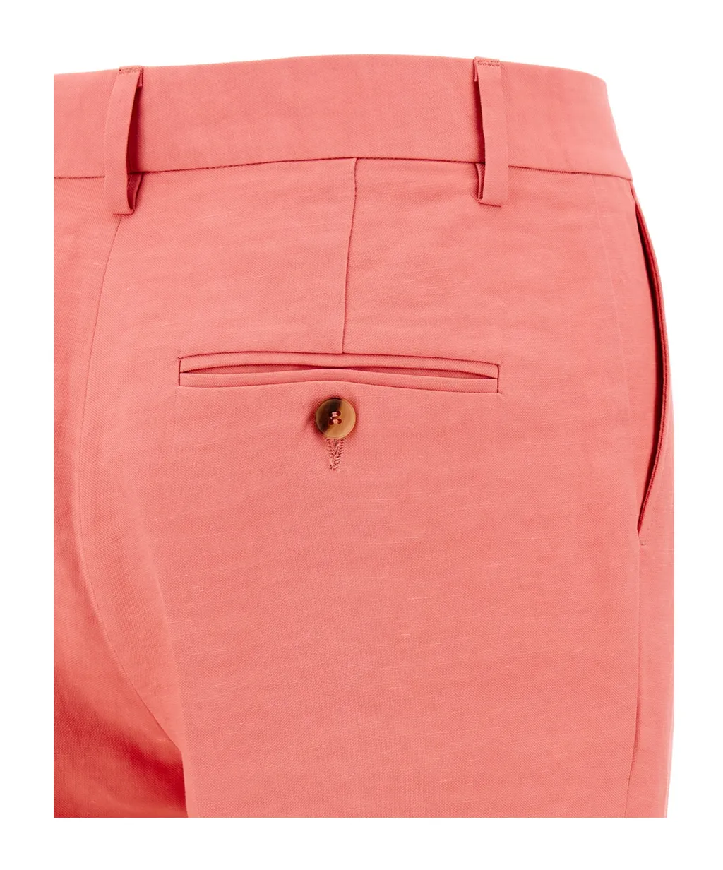 Pleated Straight-Leg Pants