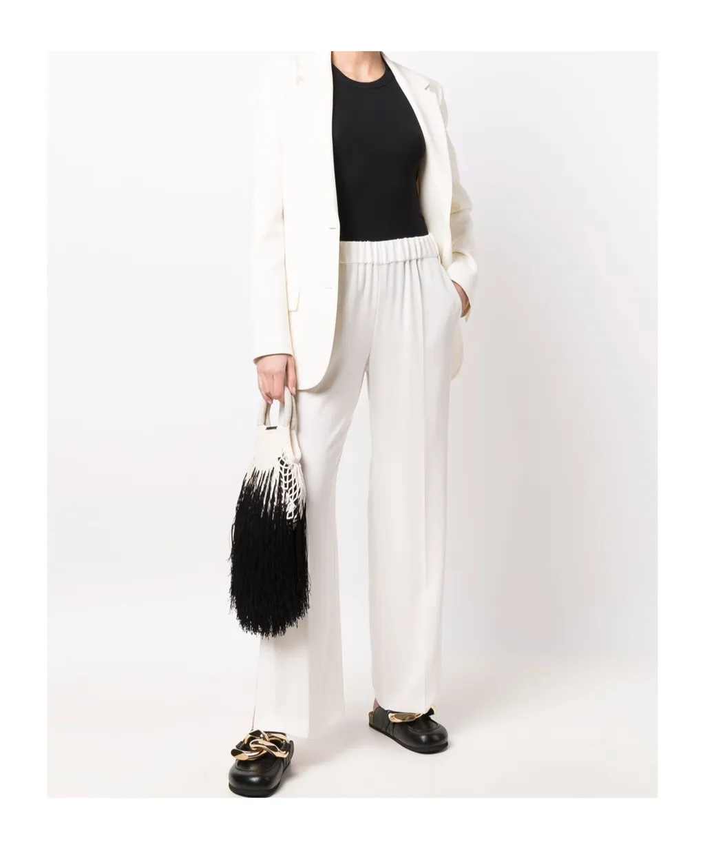 High-Waist Wide-Leg Trousers