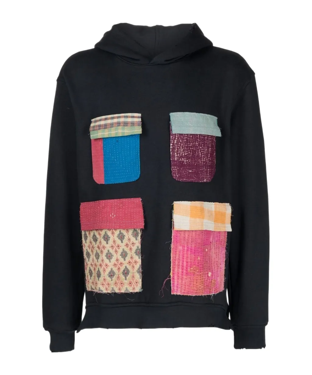 Patchwork Cotton Hoodie