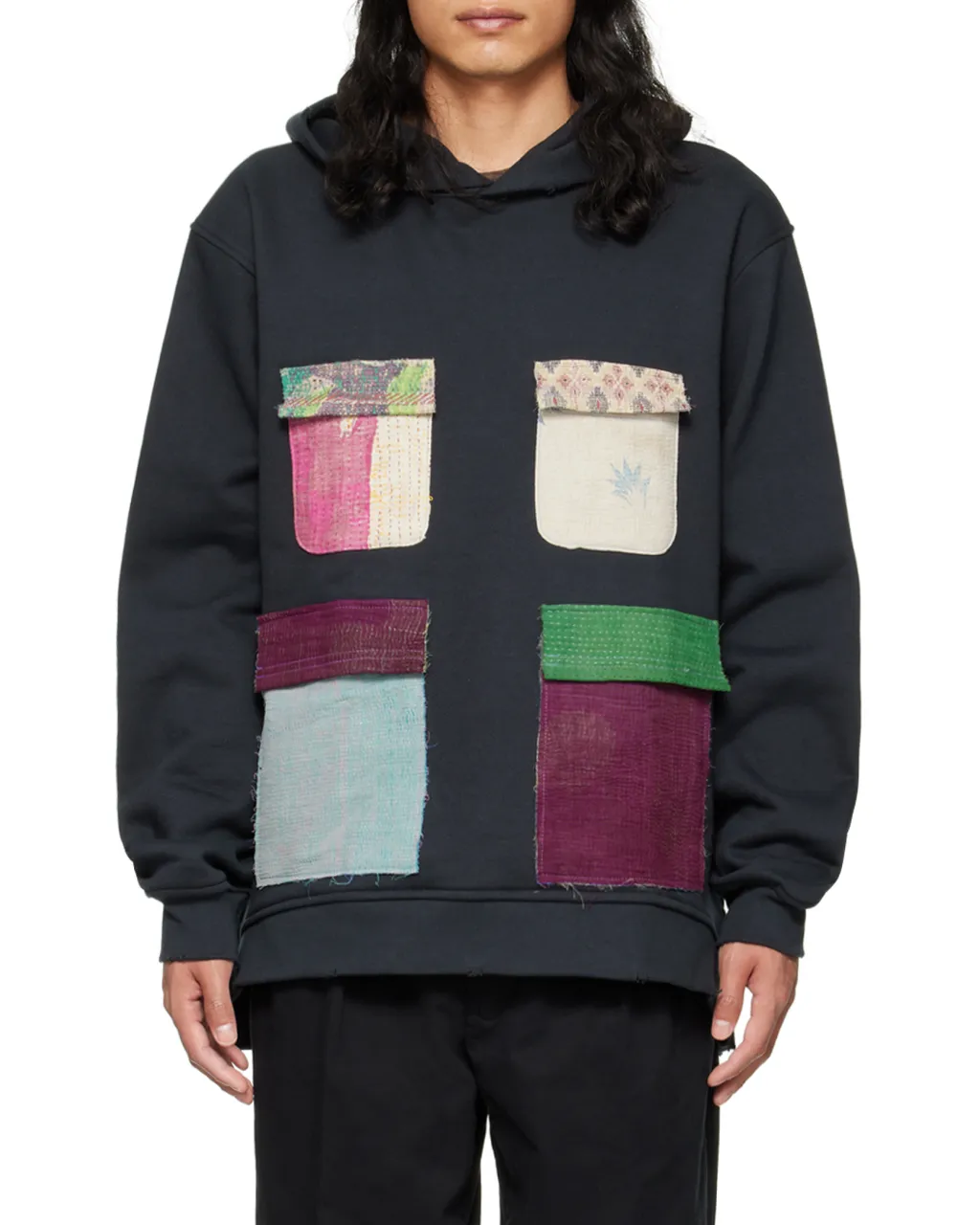Patchwork Cotton Hoodie