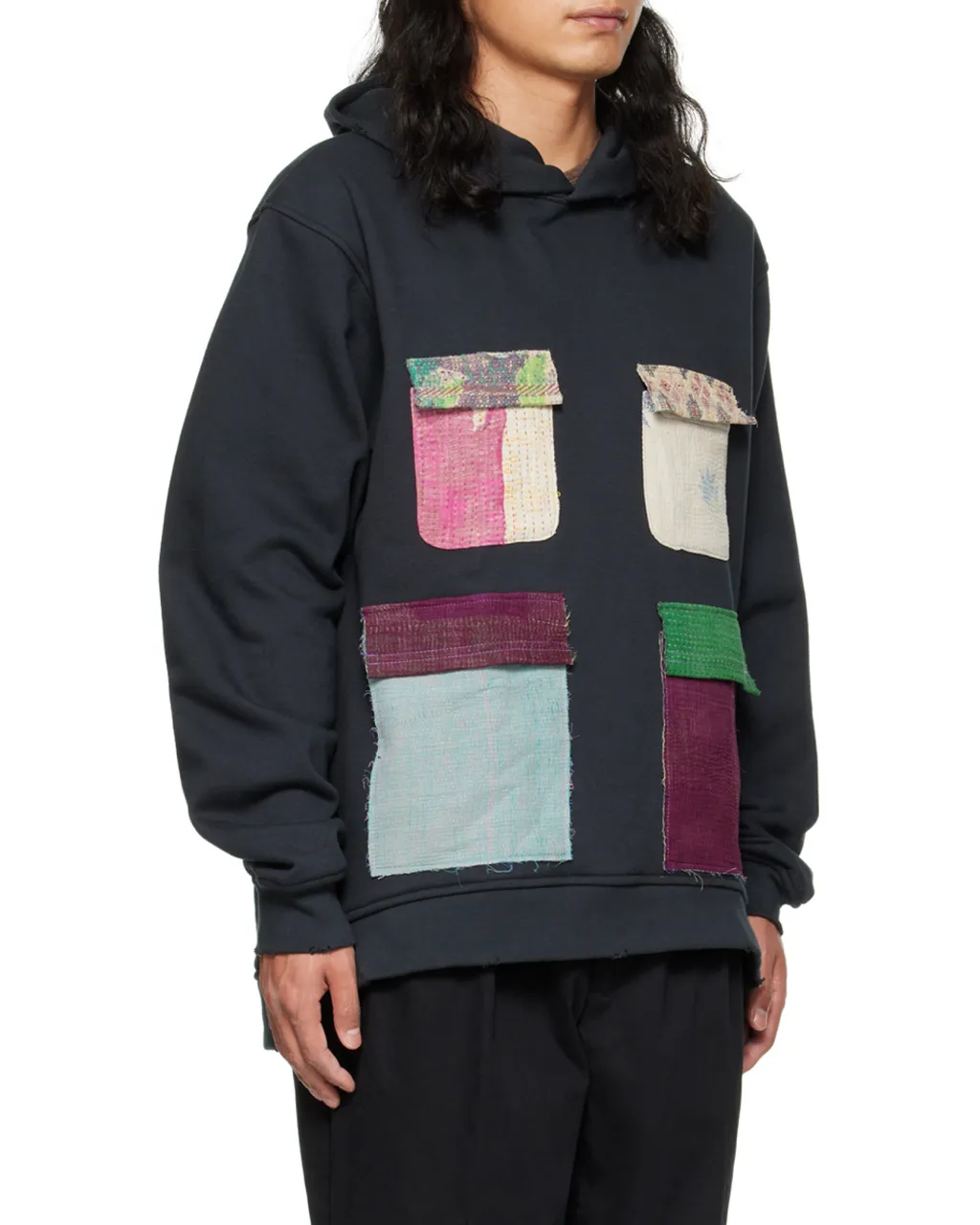 Patchwork Cotton Hoodie