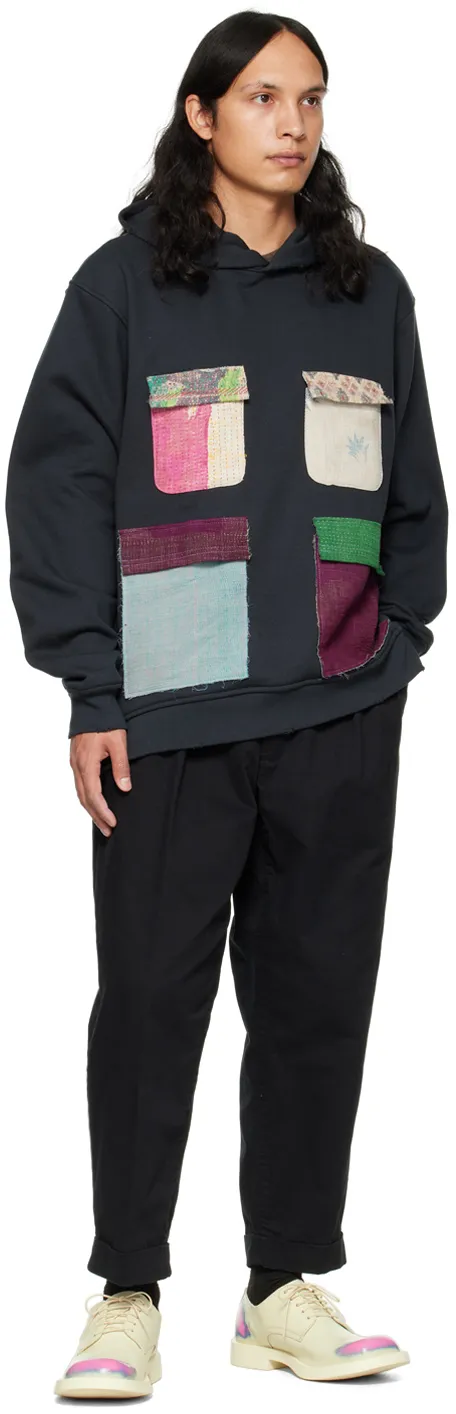 Patchwork Cotton Hoodie