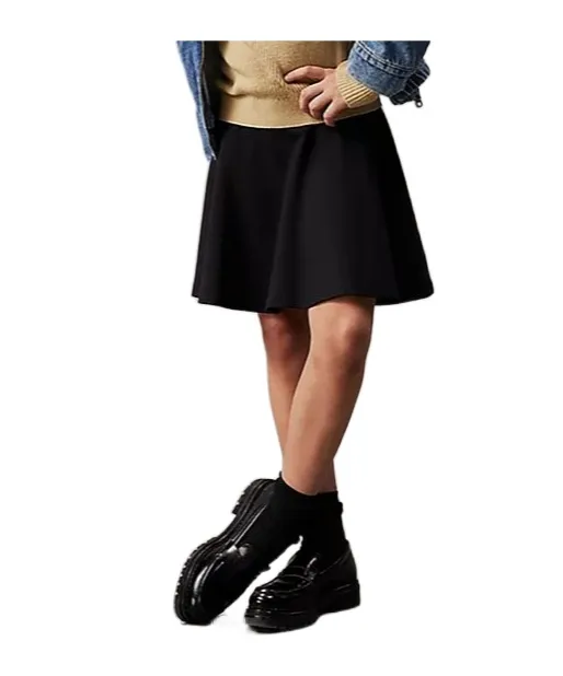 Elasticated-Waistband Skirt