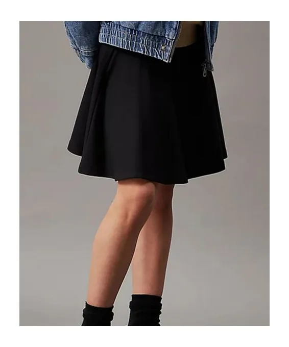 Elasticated-Waistband Skirt