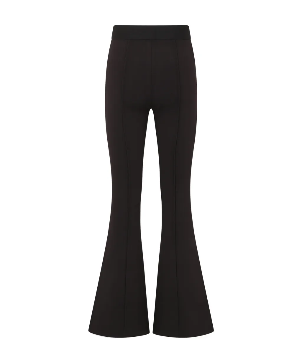 Elastic Waist Flared Pants