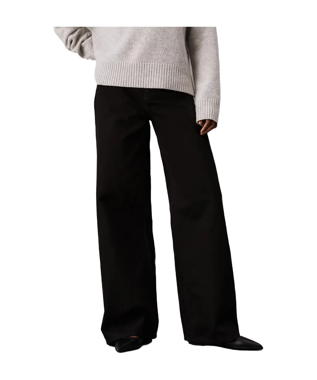 Wide Leg Denim Jeans
