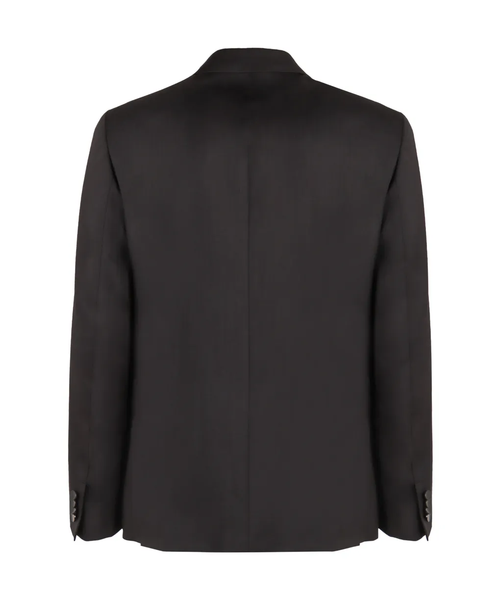 Wool Single Button Blazer