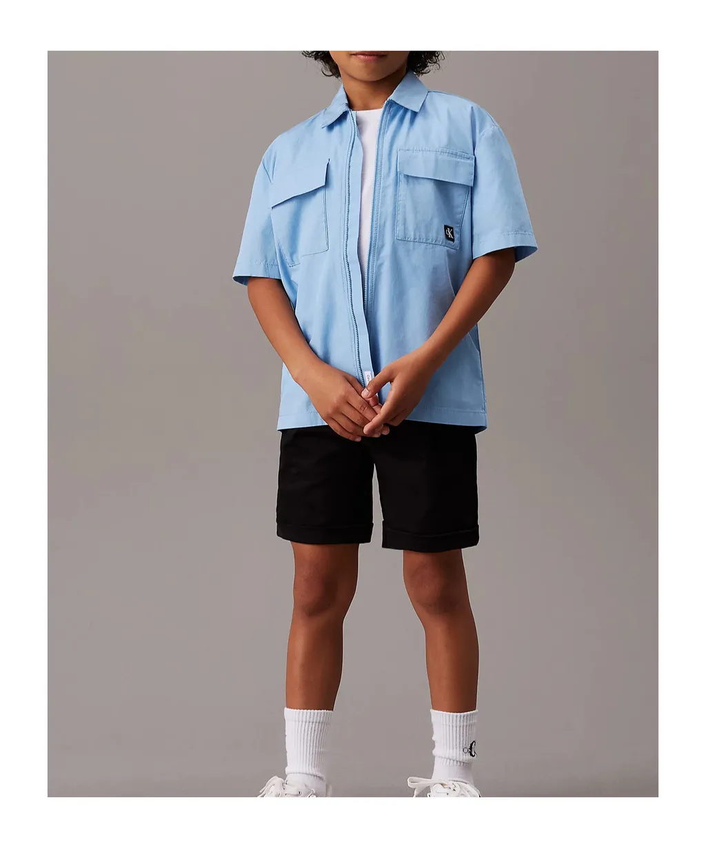 Stretch Denim Chino Shorts