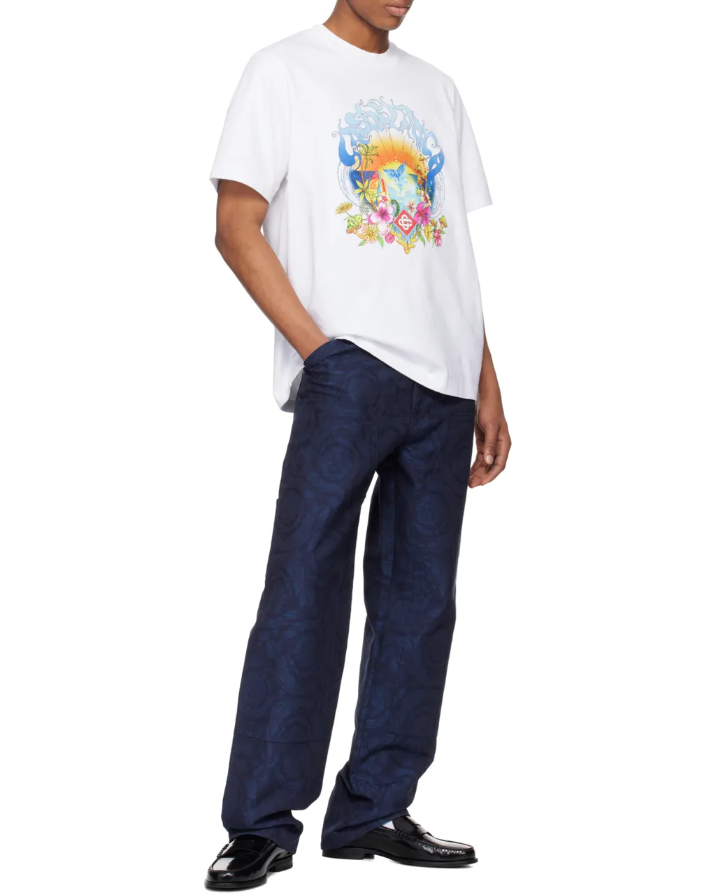 Surf Trip Printed Crewneck T-Shirt