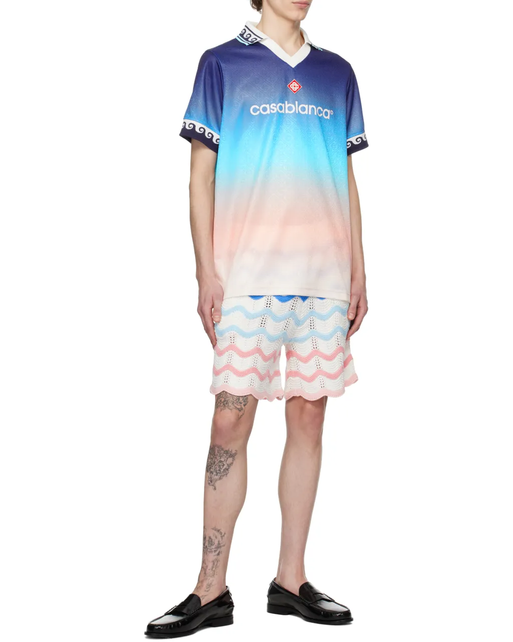 Jacquard Gradient Football Shirt