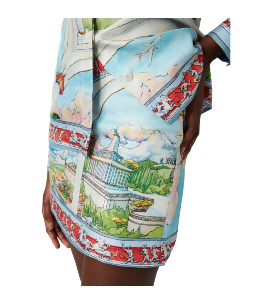 Le Passage Satin Mini Skirt