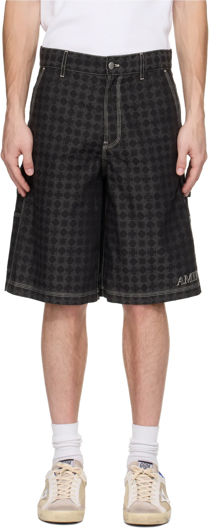 Geometric-Print Shorts
