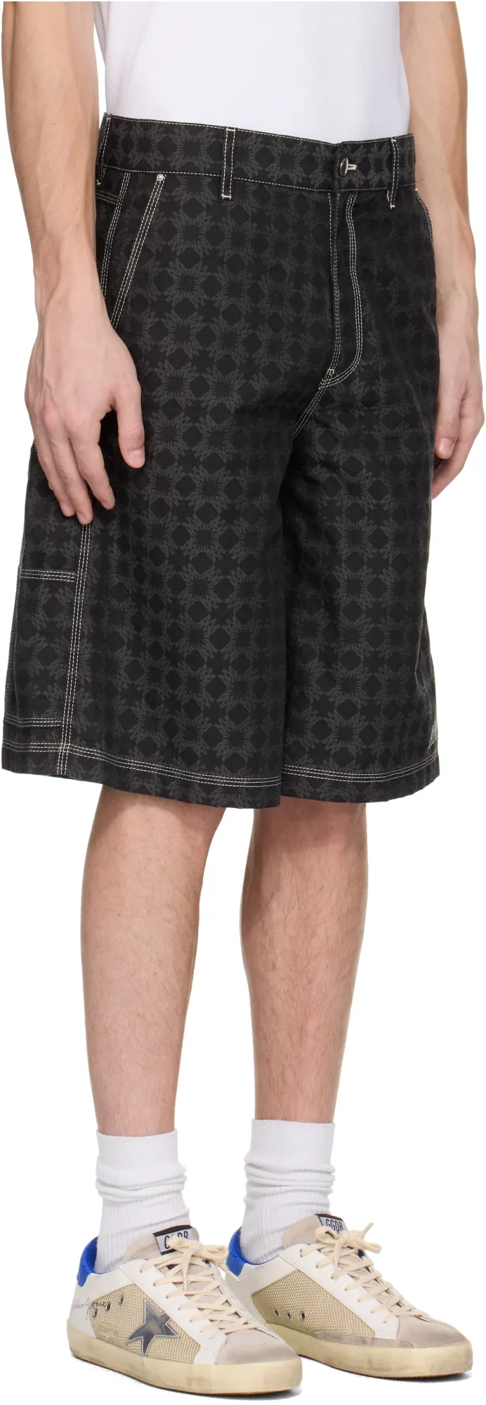 Geometric-Print Shorts