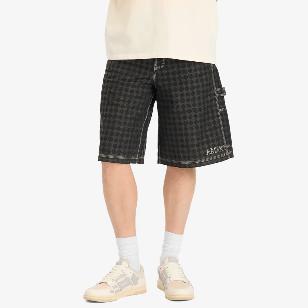 Geometric-Print Shorts