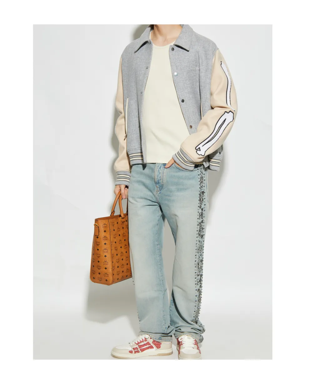 Crystal-Embellished Jeans