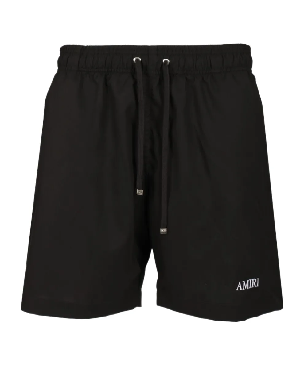 Embroidered-Logo Swim Shorts