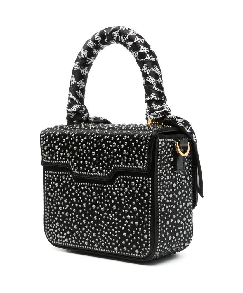 Rhinestone-Embellished Mini Bag