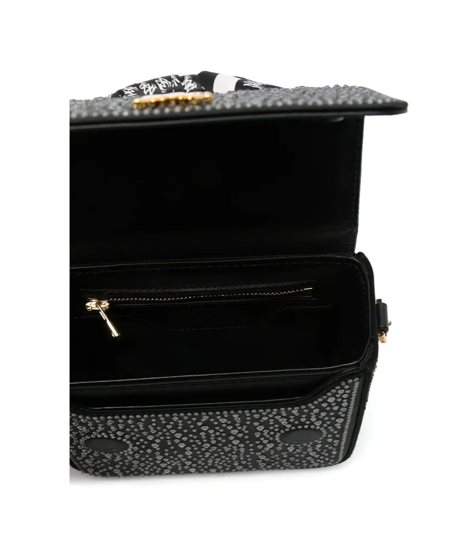 Rhinestone-Embellished Mini Bag