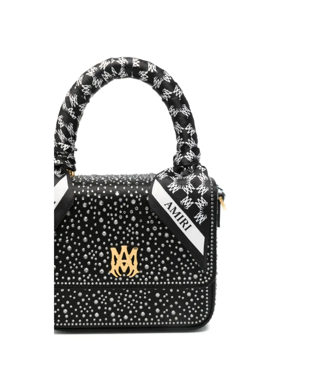 Rhinestone-Embellished Mini Bag