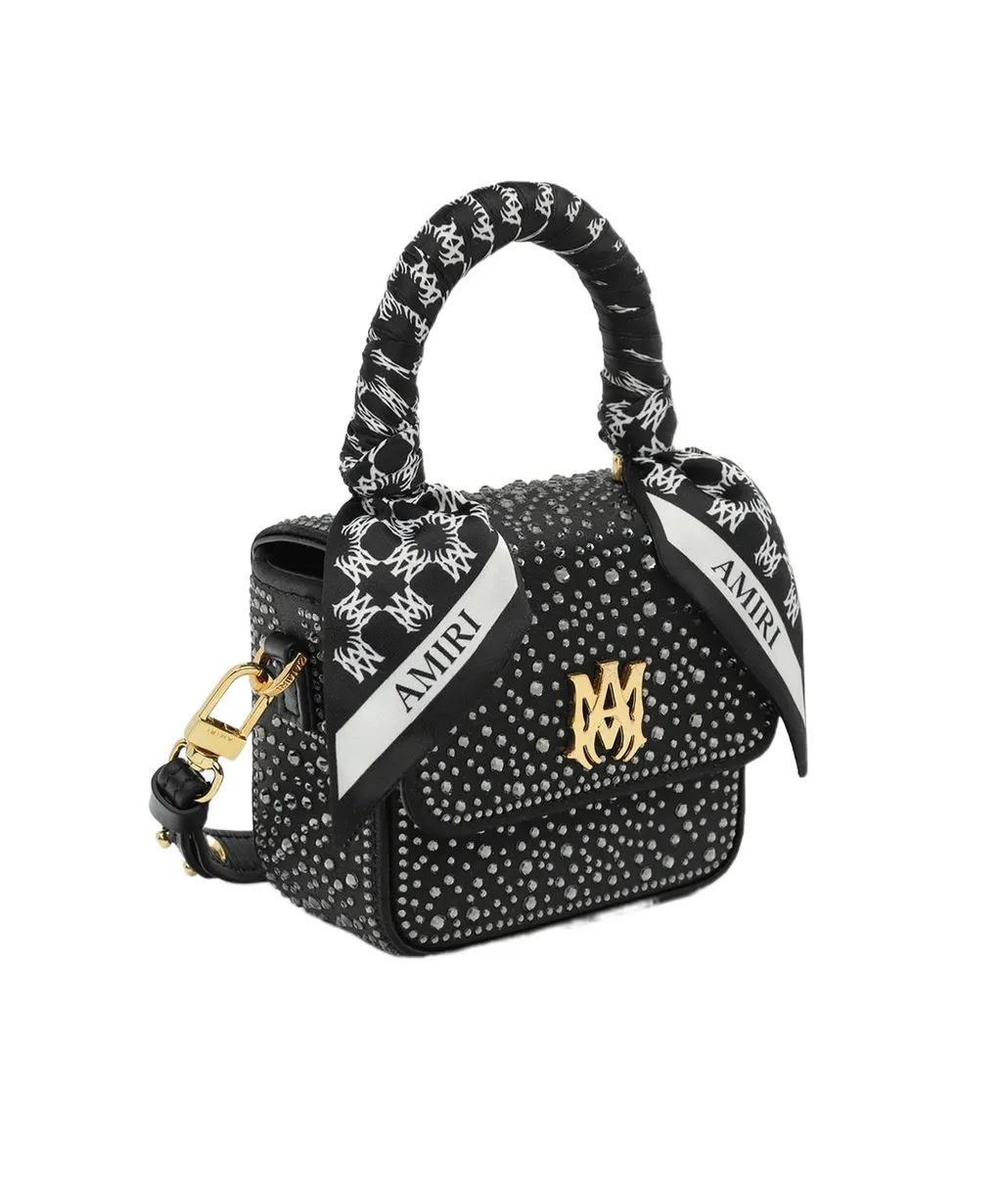 Rhinestone-Embellished Mini Bag