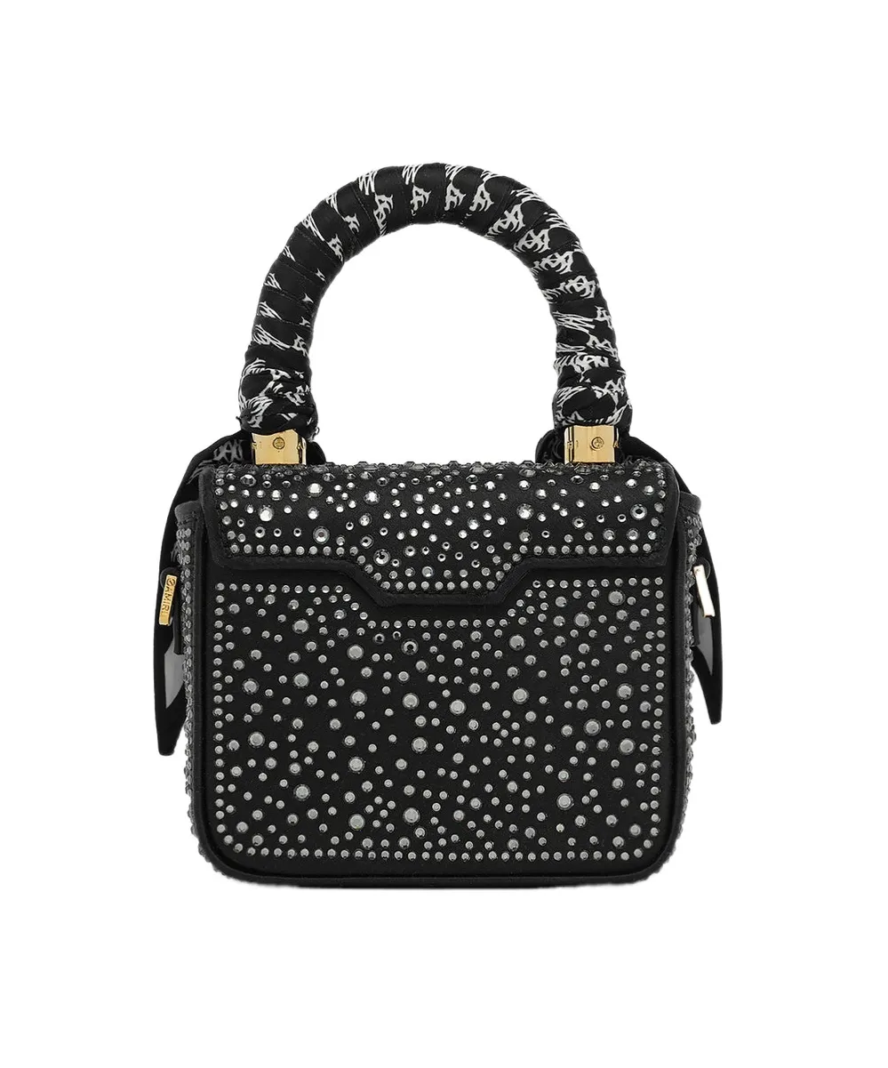 Rhinestone-Embellished Mini Bag