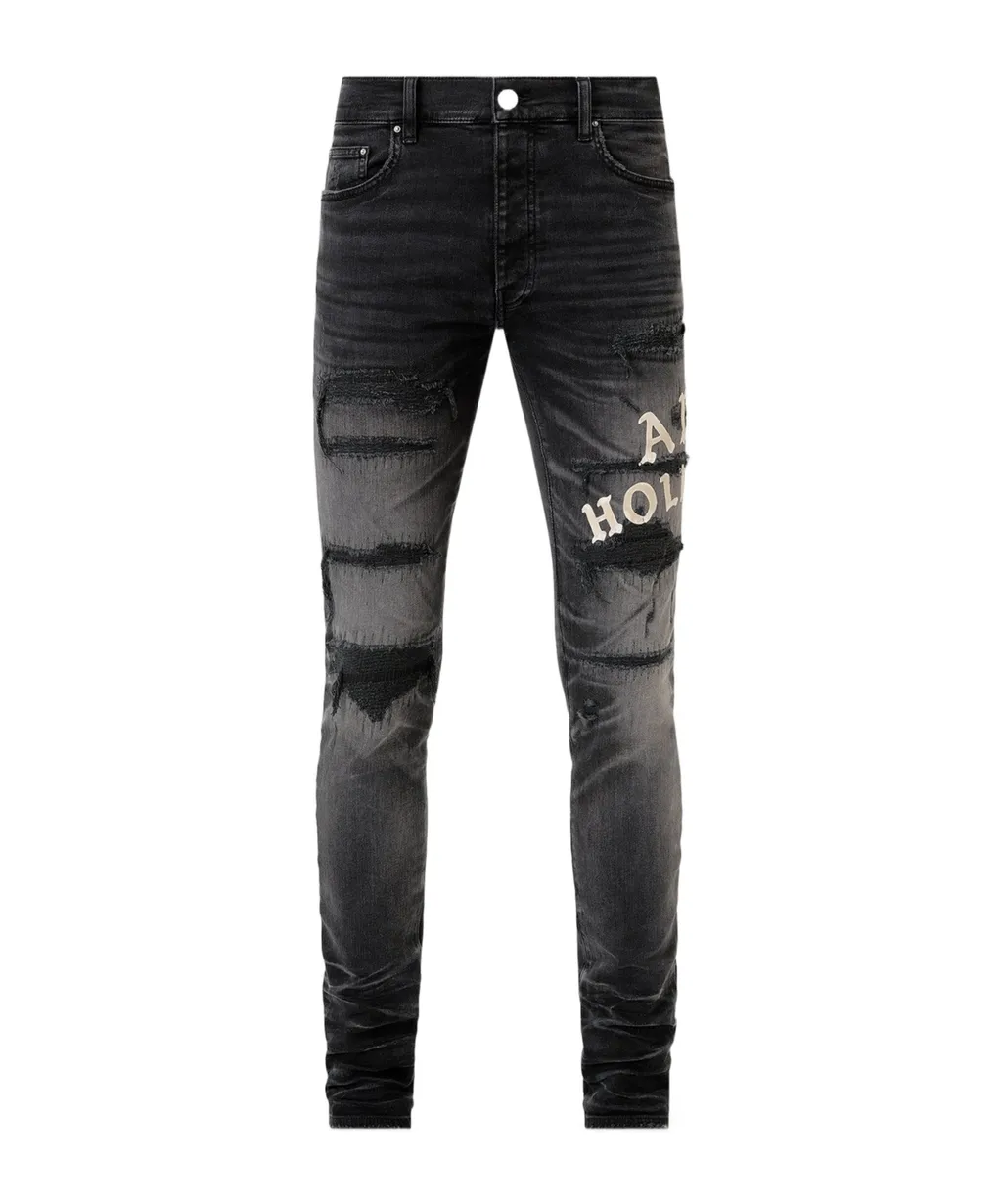 Distressed-Effect Skinny Jeans