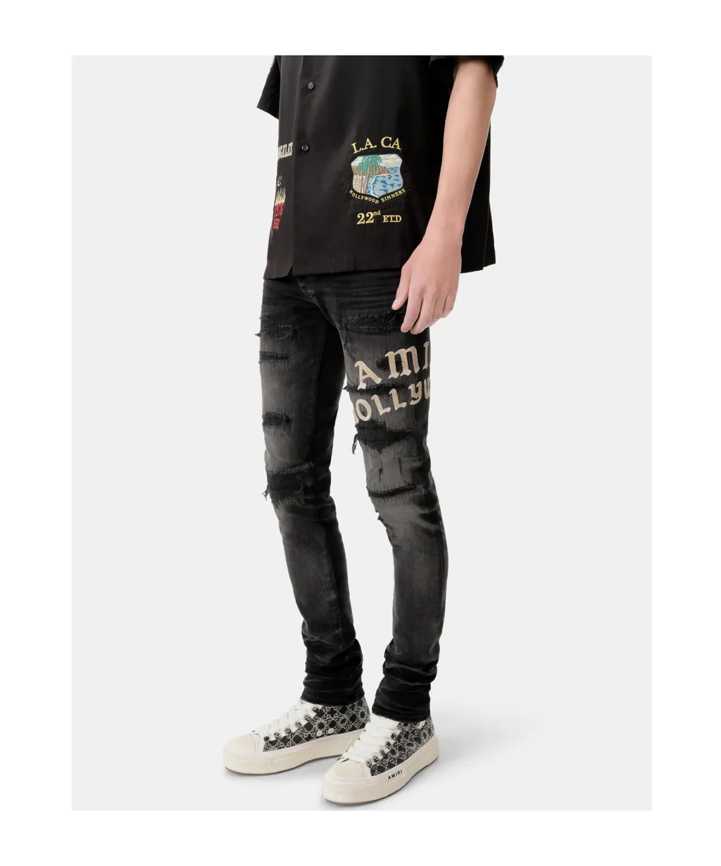 Distressed-Effect Skinny Jeans