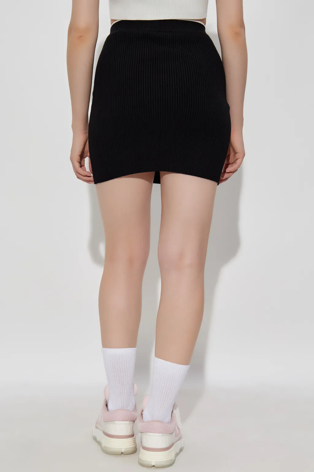 Ribbed Mini Skirt