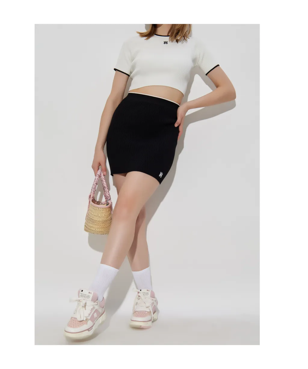 Ribbed Mini Skirt