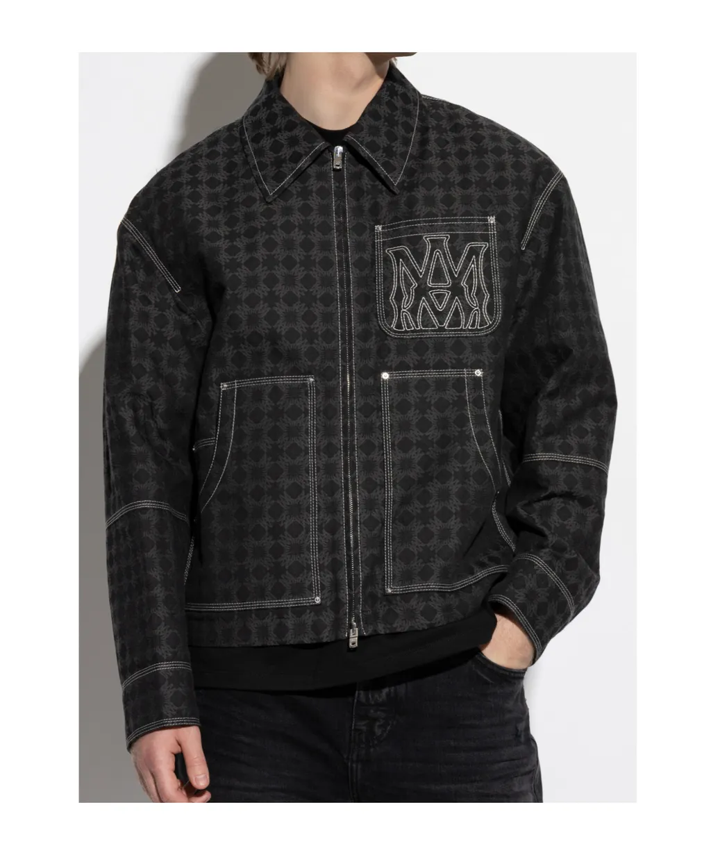 Printed Zip-Up Jacket