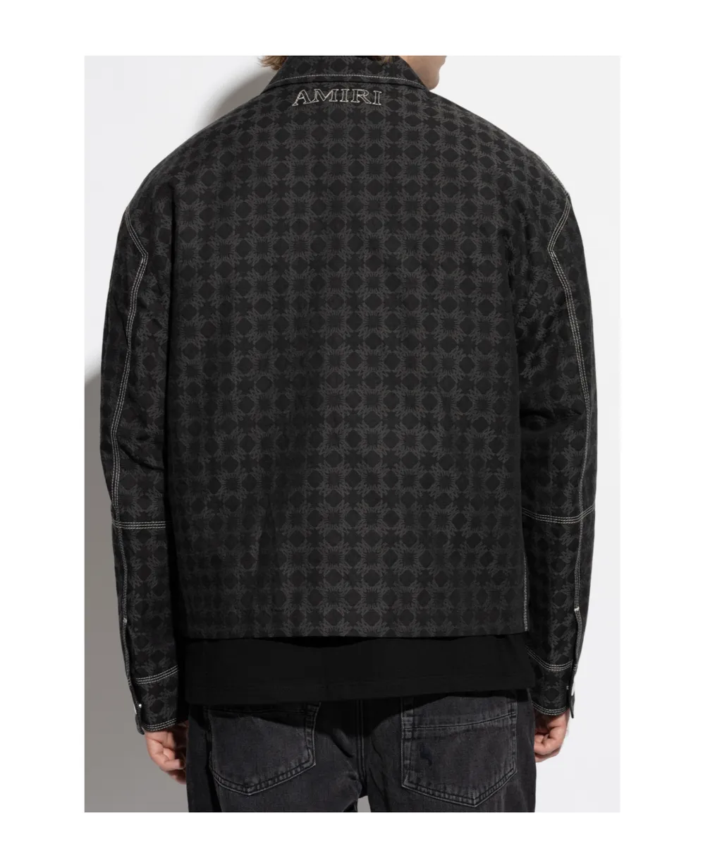 Printed Zip-Up Jacket