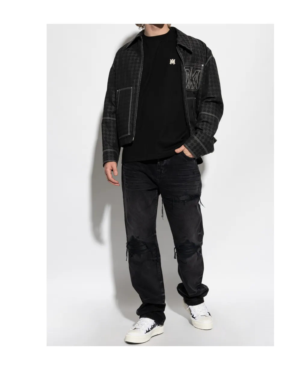 Printed Zip-Up Jacket