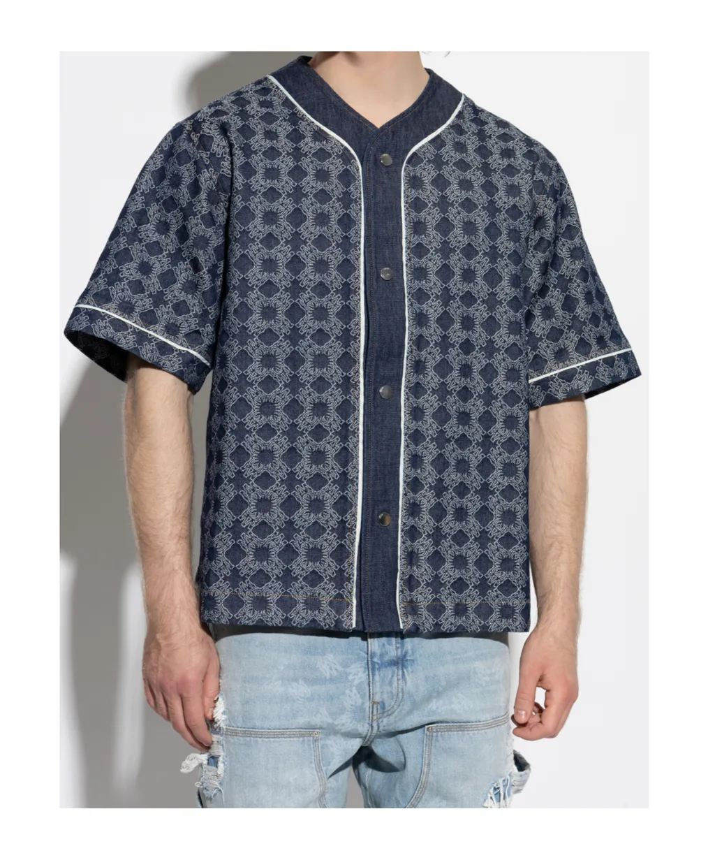 Geometric-Print Short-Sleeve Shirt