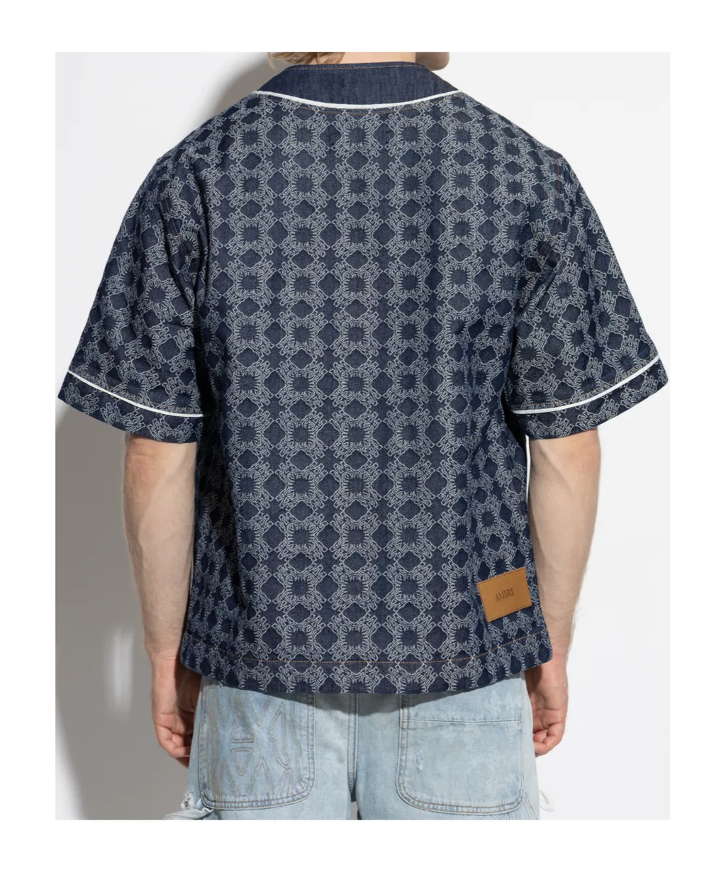 Geometric-Print Short-Sleeve Shirt