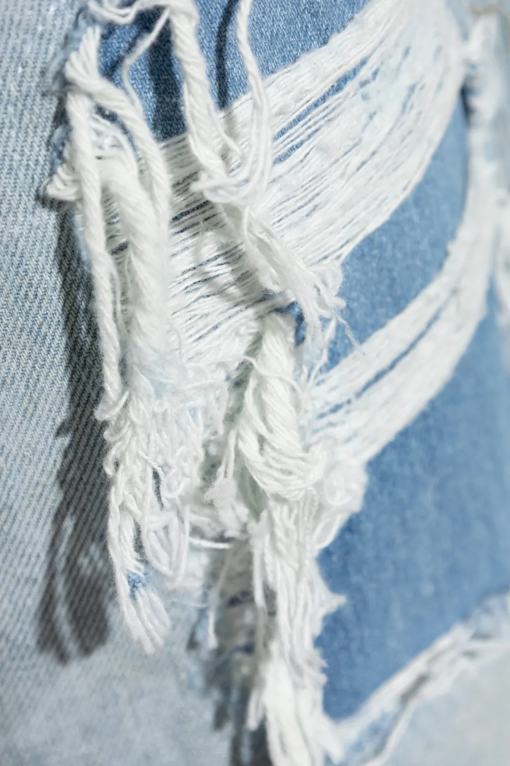 Distressed Patchwork Jeans