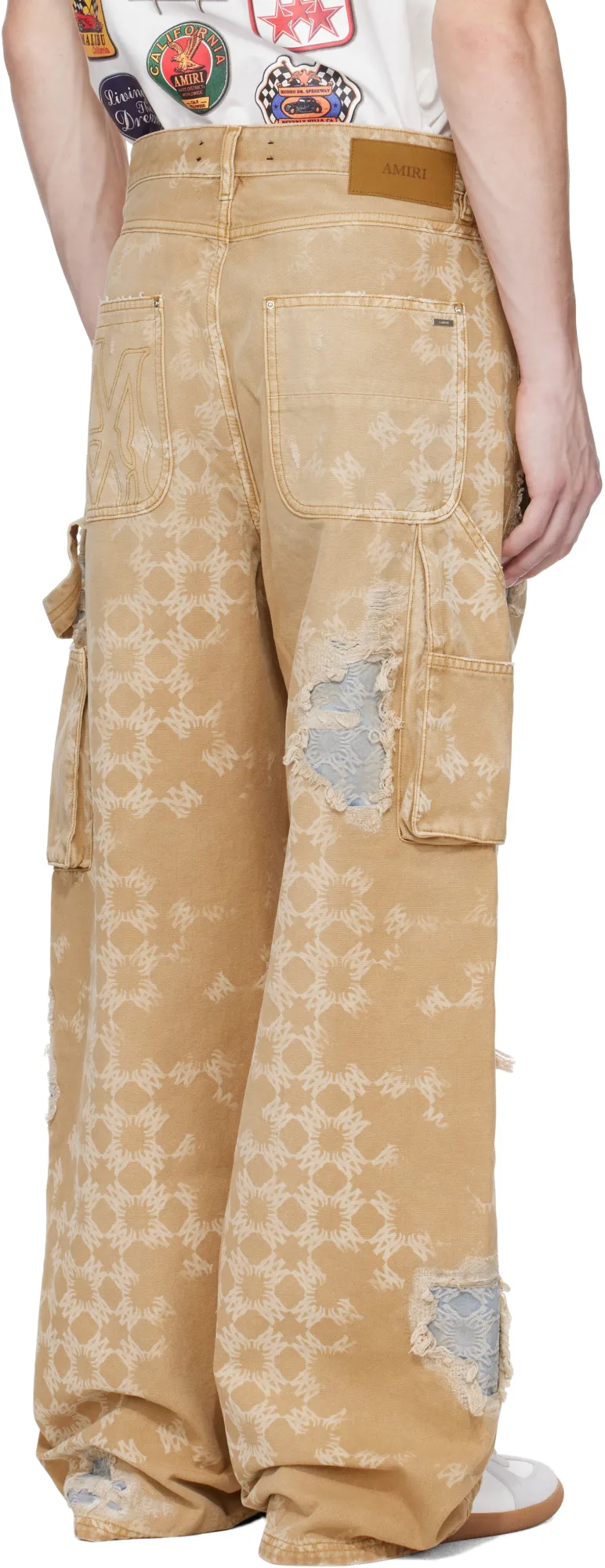 Distressed Straight-Leg Jeans