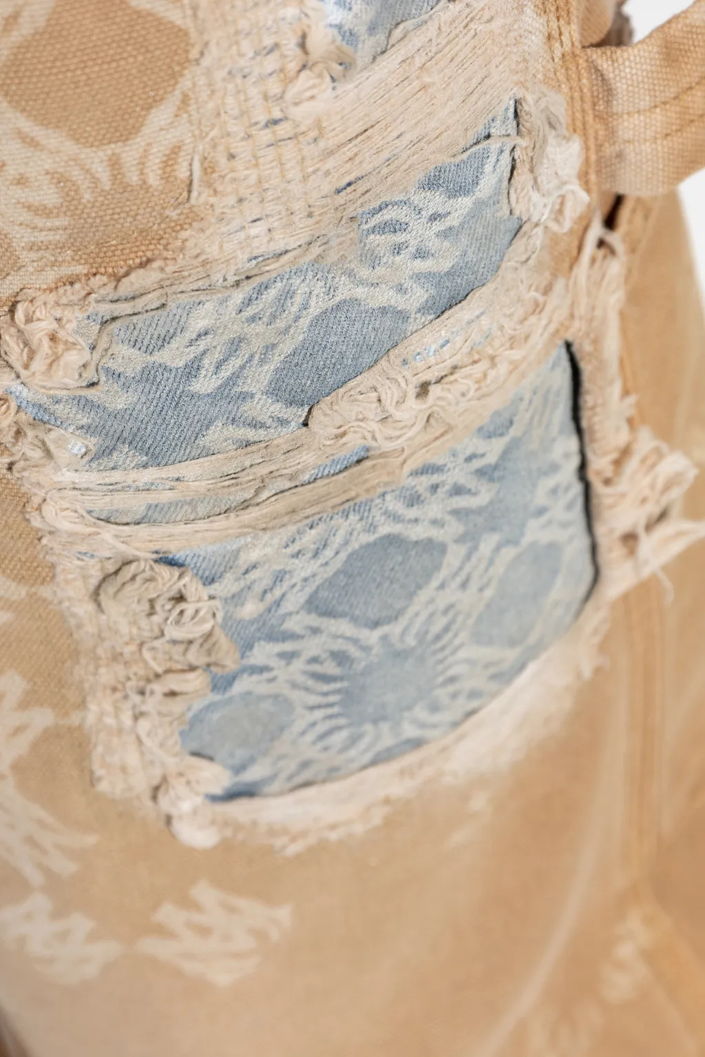 Distressed Straight-Leg Jeans