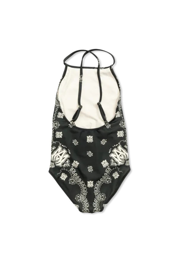 Paisley-Print Halterneck Swimsuit