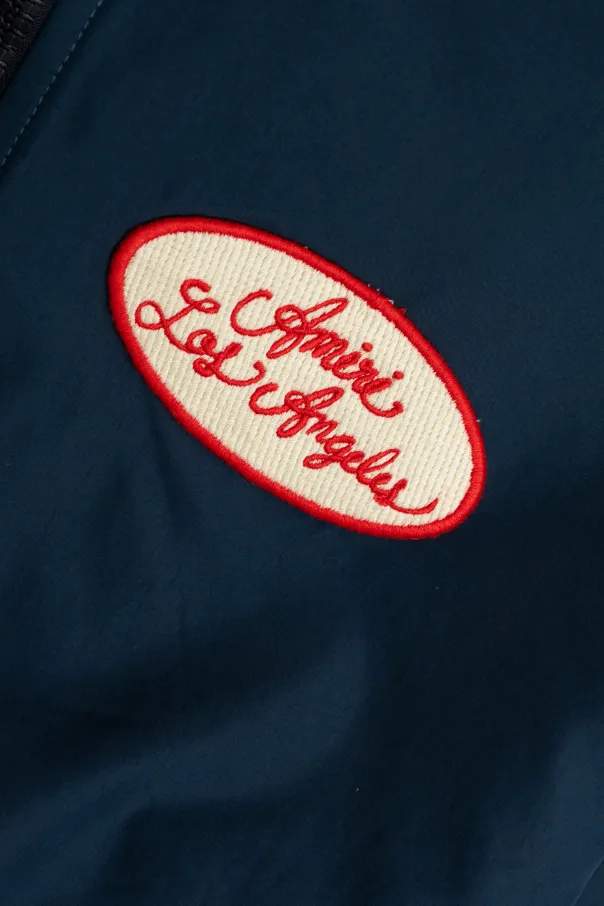 Hooded Logo-Patch Jacket
