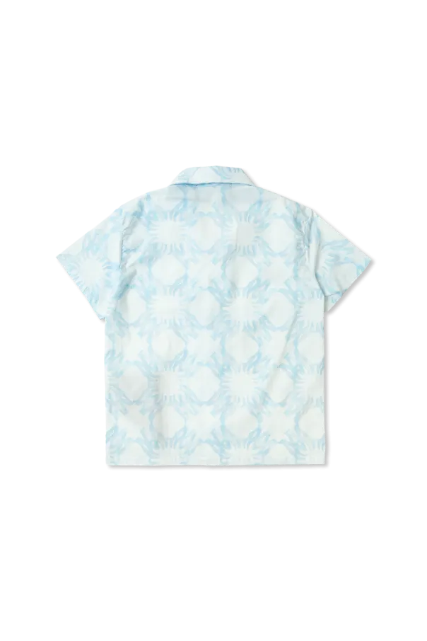 Short-Sleeve Patterned Shirt