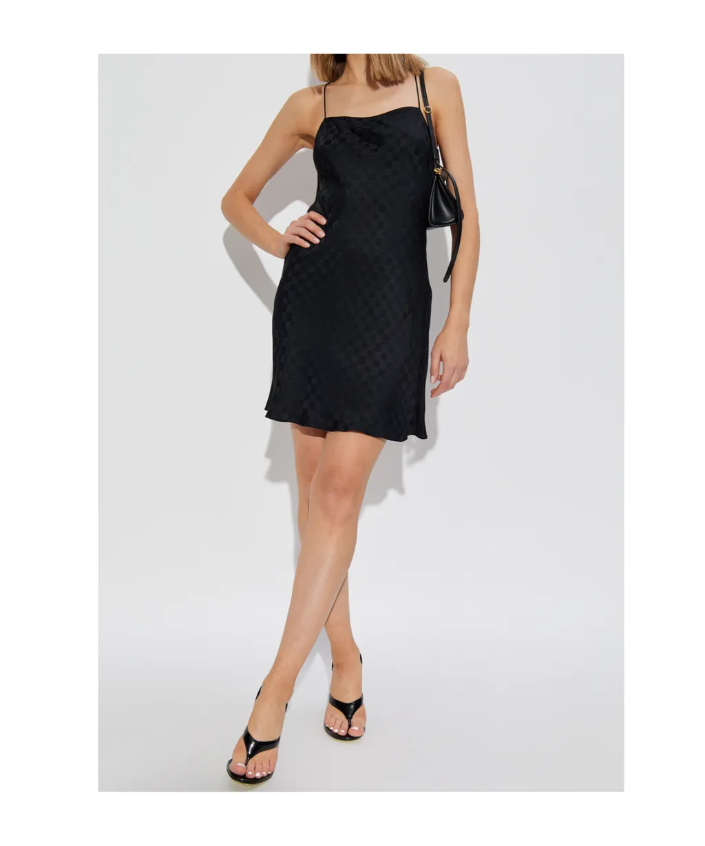 Monogram-Pattern Mini Dress