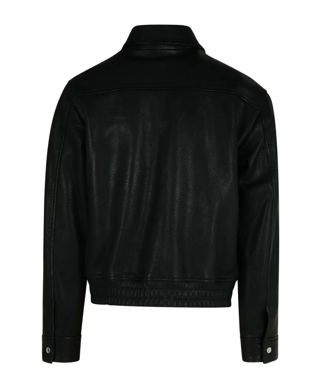 Long Sleeve Leather Jacket