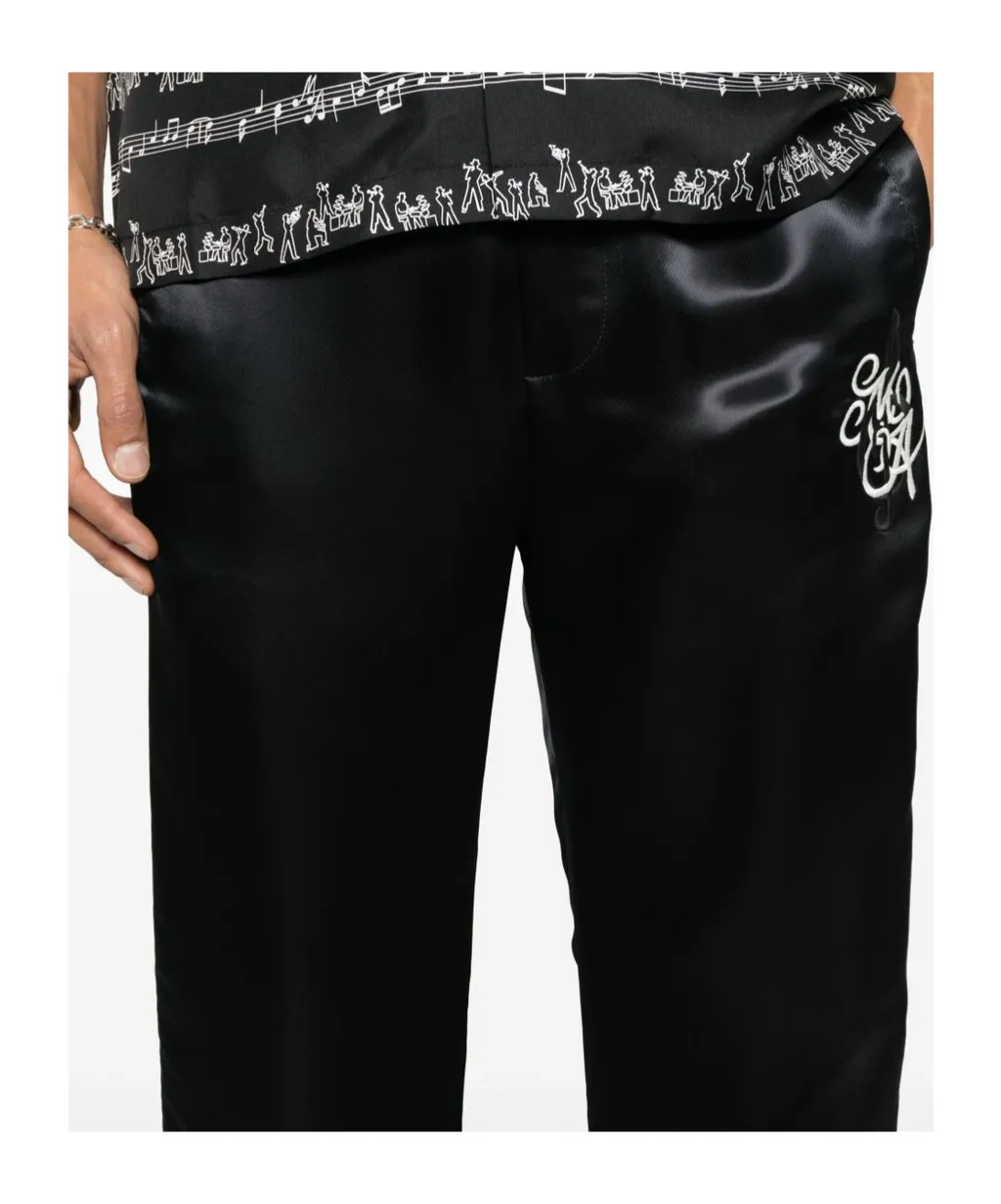 Ma Music Note Drawstring Track Trousers