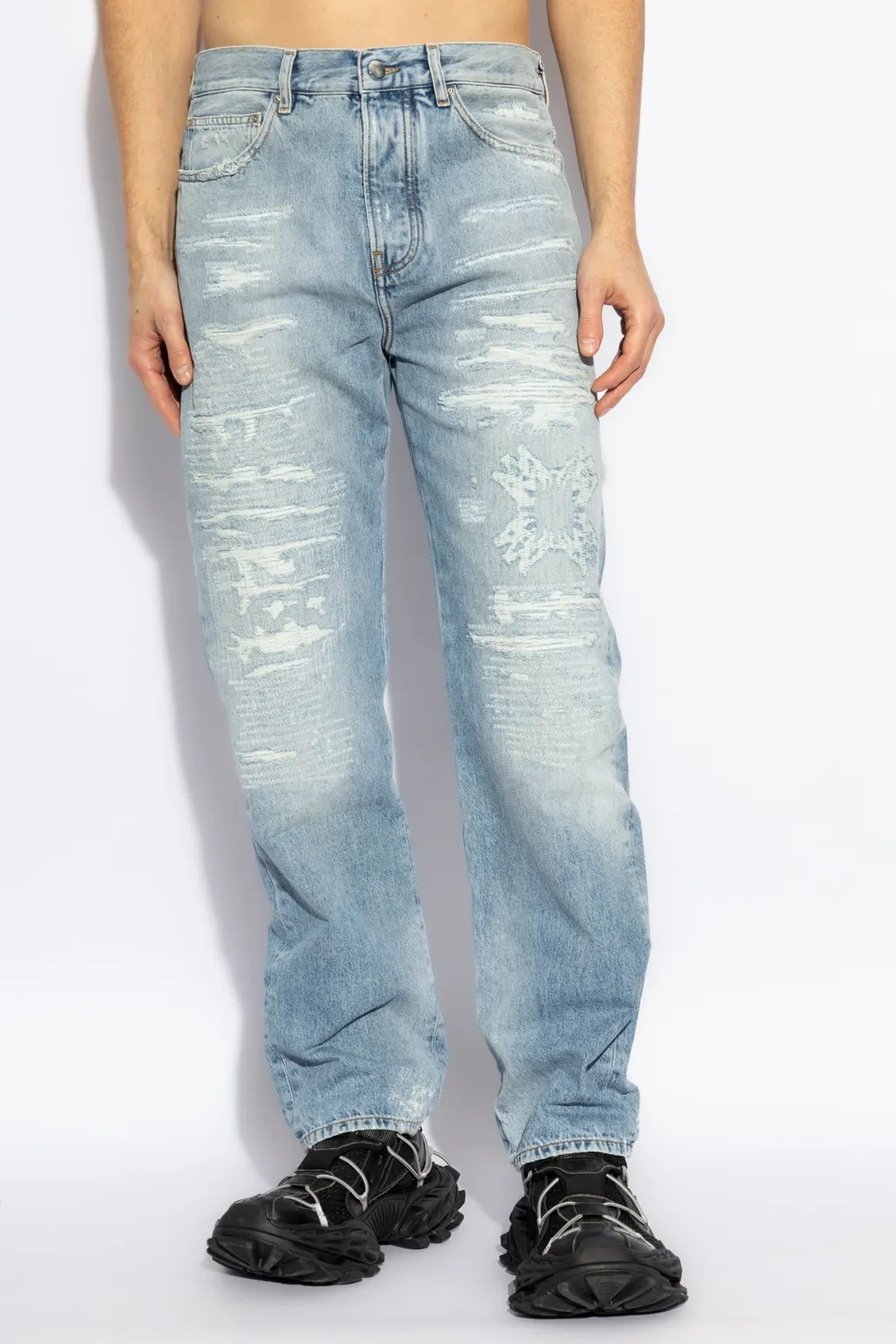 Distressed-Effect Jeans